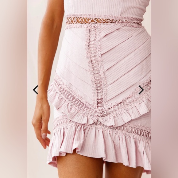 Walk This Way Pintuck Ruffle Detail Dress Blush
US 8 - Picture 8 of 9